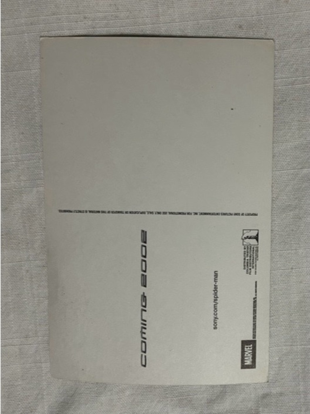 2002 Spider Man Post Card - Picture 2 of 2